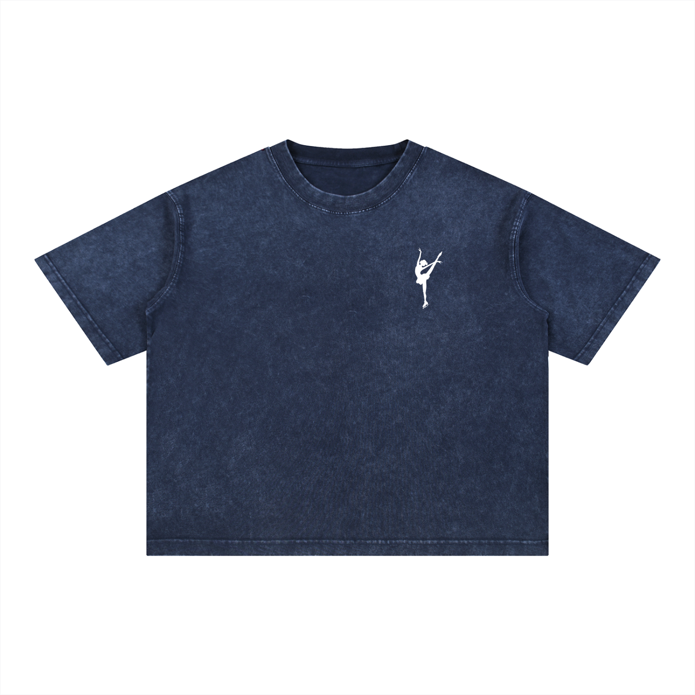 Signature Oversized Figure Skater Cotton T-Shirt