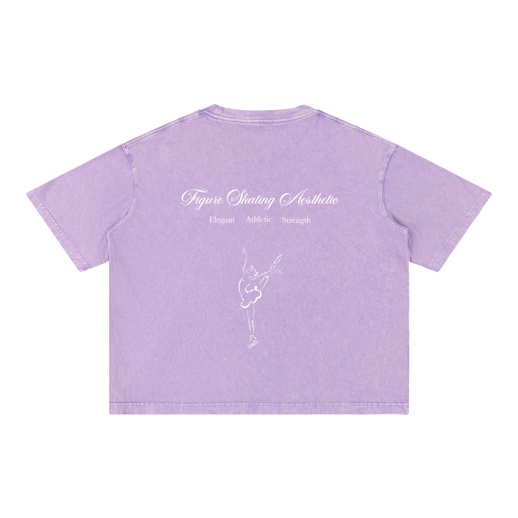 Signature Oversized Figure Skater Cotton T-Shirt
