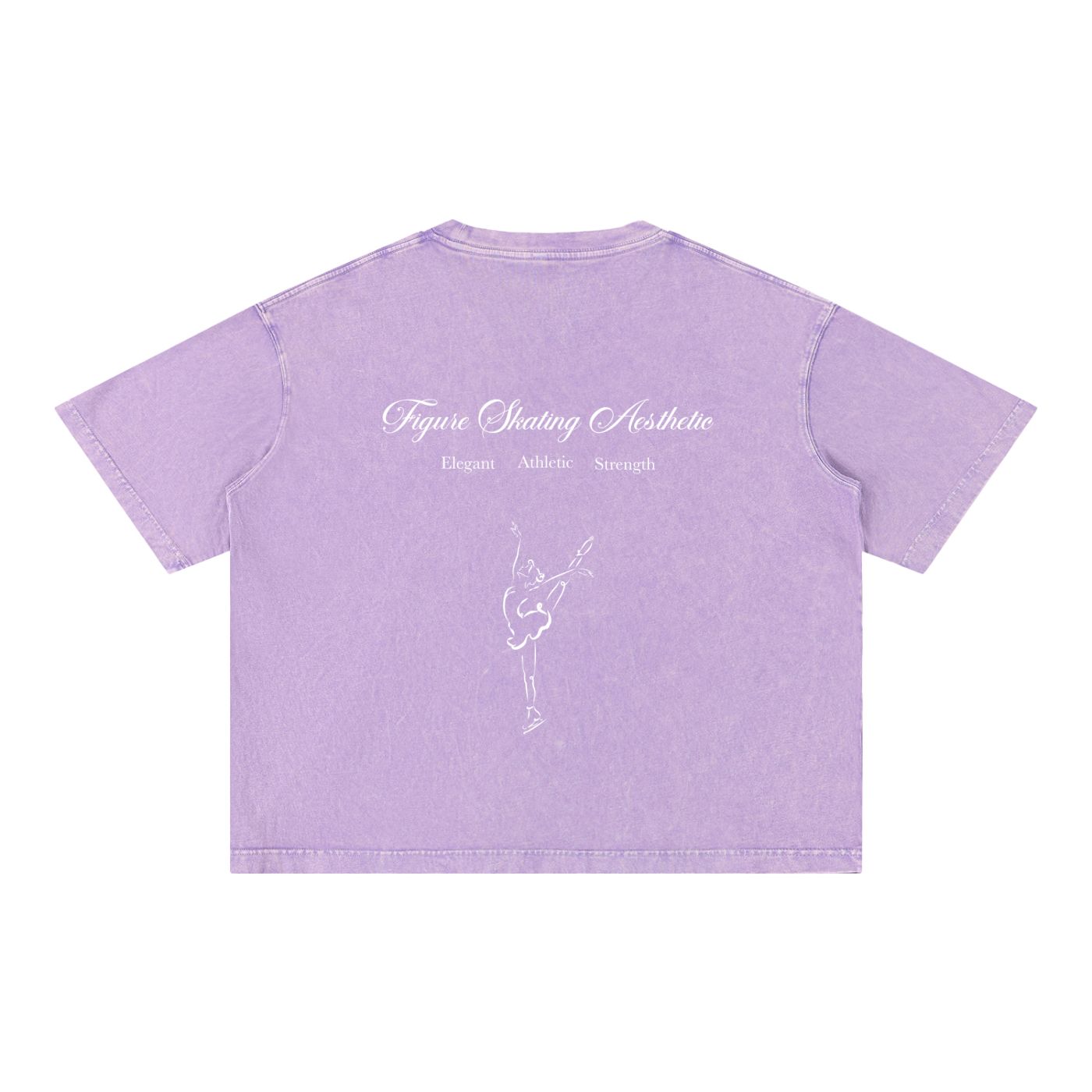 Signature Oversized Figure Skater Cotton T-Shirt