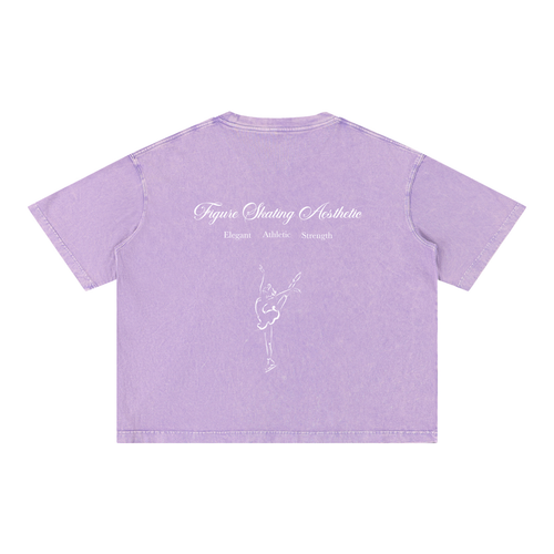 Signature Oversized Figure Skater Cotton T-Shirt