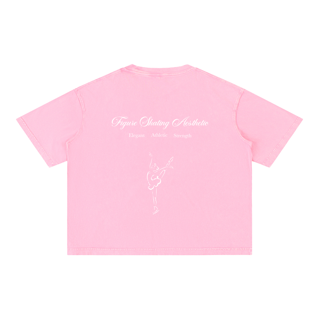 Signature Oversized Figure Skater Cotton T-Shirt