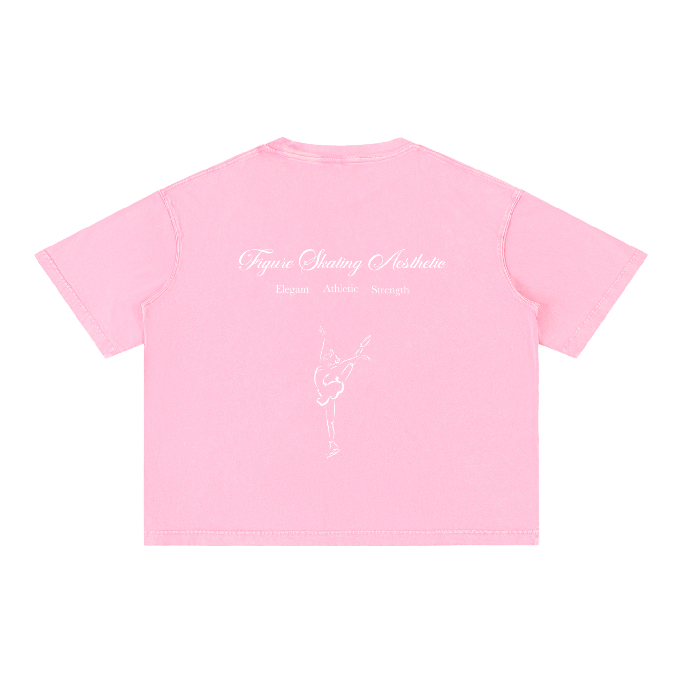 Signature Oversized Figure Skater Cotton T-Shirt