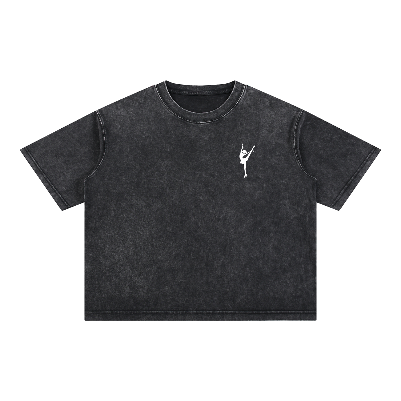 Signature Oversized Figure Skater Cotton T-Shirt