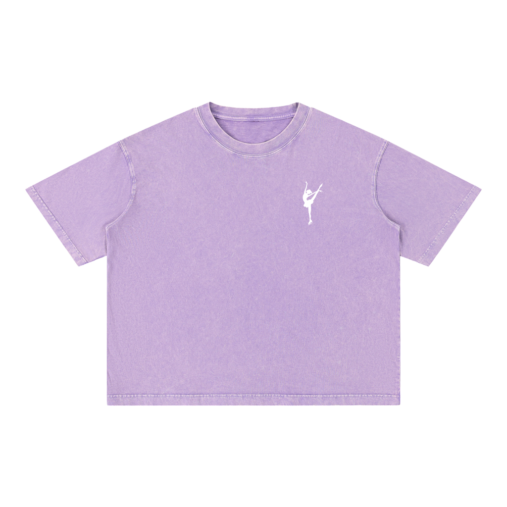 Signature Oversized Figure Skater Cotton T-Shirt