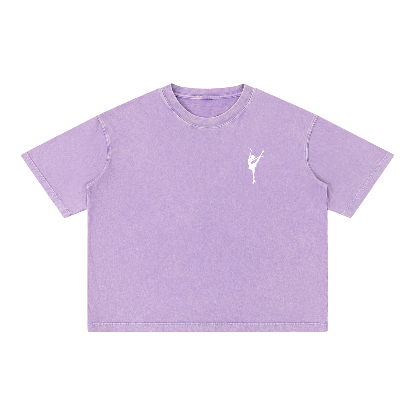 Signature Oversized Figure Skater Cotton T-Shirt