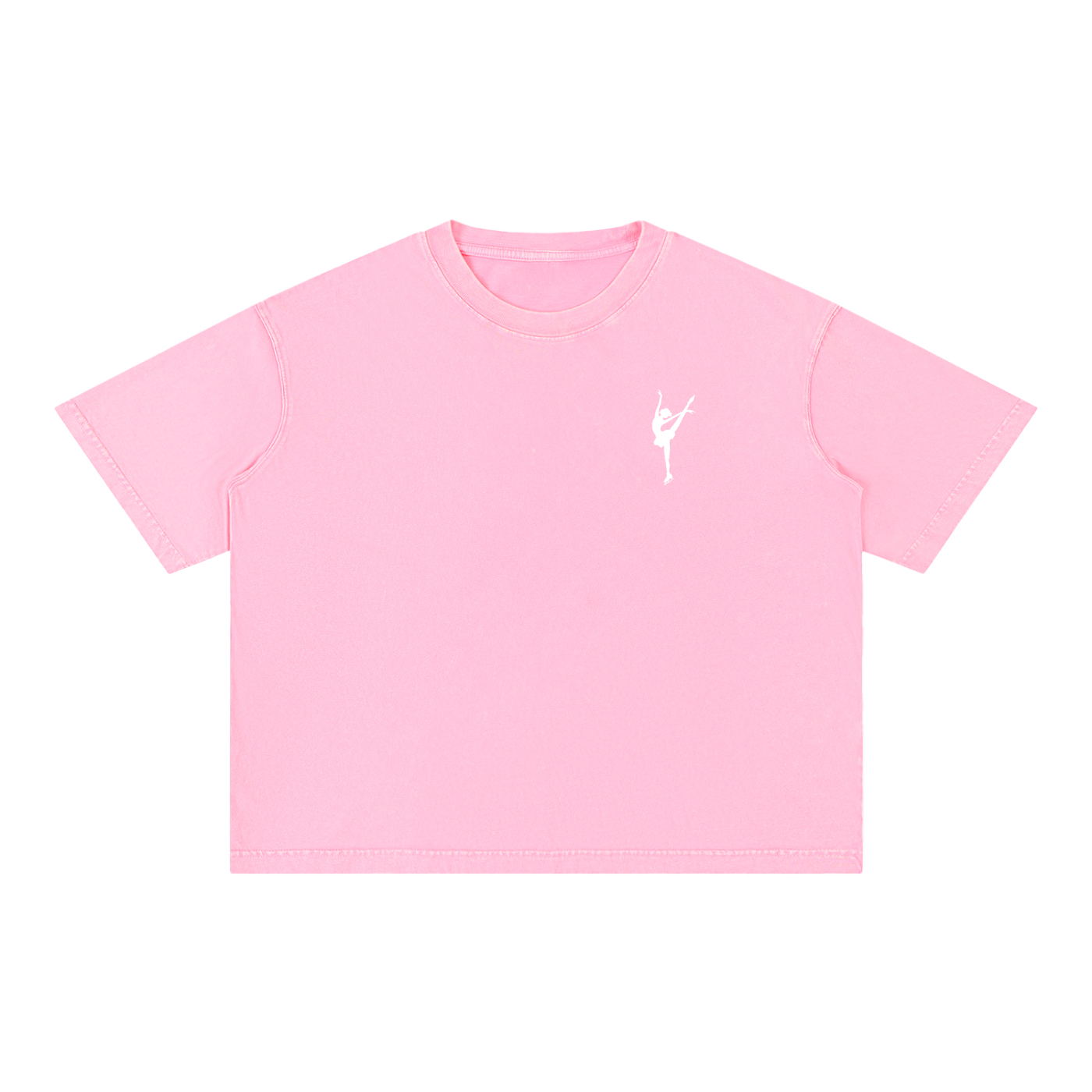 Signature Oversized Figure Skater Cotton T-Shirt