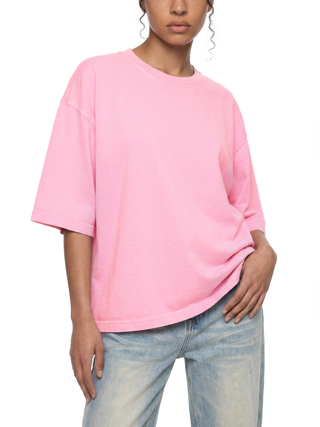 Signature Oversized Figure Skater Cotton T-Shirt