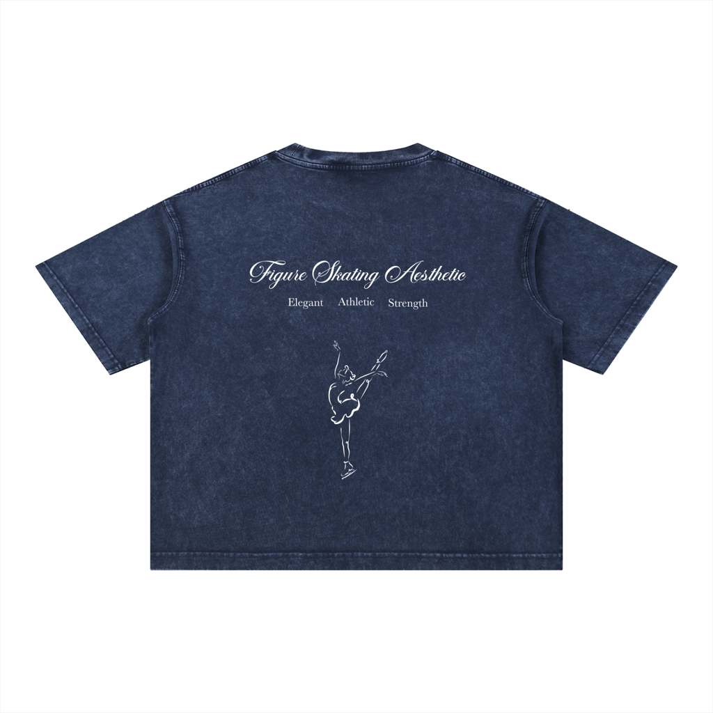 Signature Oversized Figure Skater Cotton T-Shirt